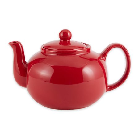 RSVP INTERNATIONAL Stoneware Teapot, Red CHAI-R